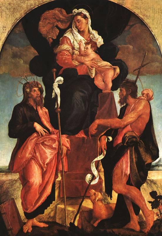 BASSANO, Jacopo Madonna and Child with Saints ff oil painting image